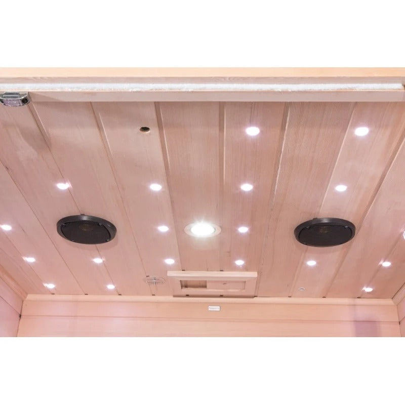 Sauna de infrarrojos con paneles de carbono LUXE 1670W 1 plaza - SNÖ
