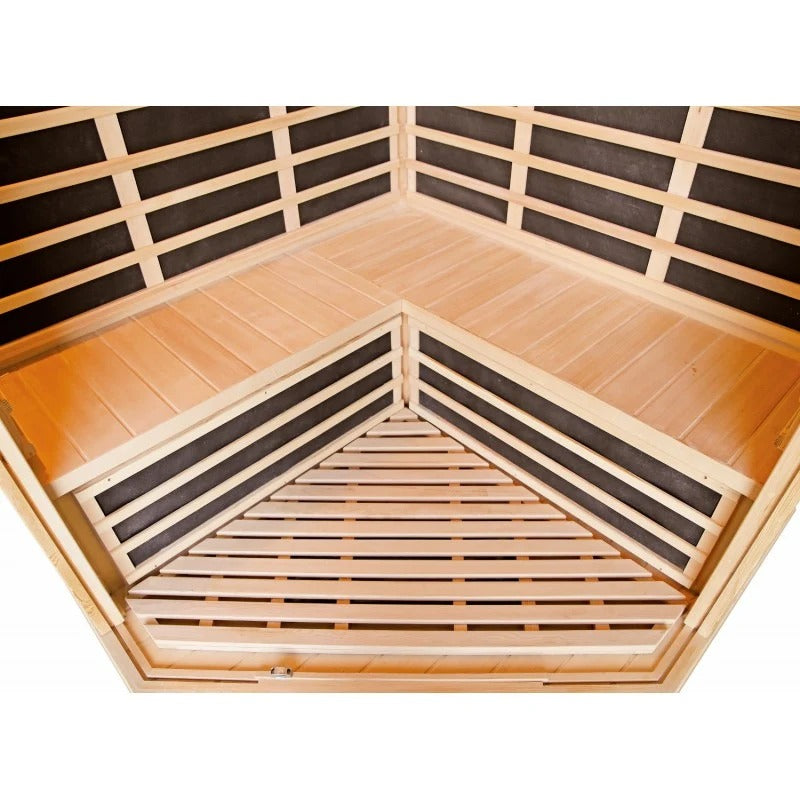 Sauna de infrarrojos con paneles de carbono LUXE 2850W 3-4 lugares - SNÖ
