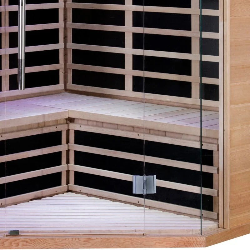 Sauna de infrarrojos con paneles de carbono LUXE 2850W 3-4 lugares - SNÖ