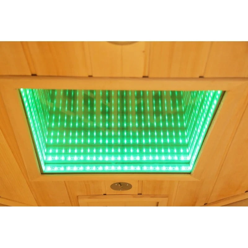 Sauna de infrarrojos con calentadores de carbón y espectro completo Vertical