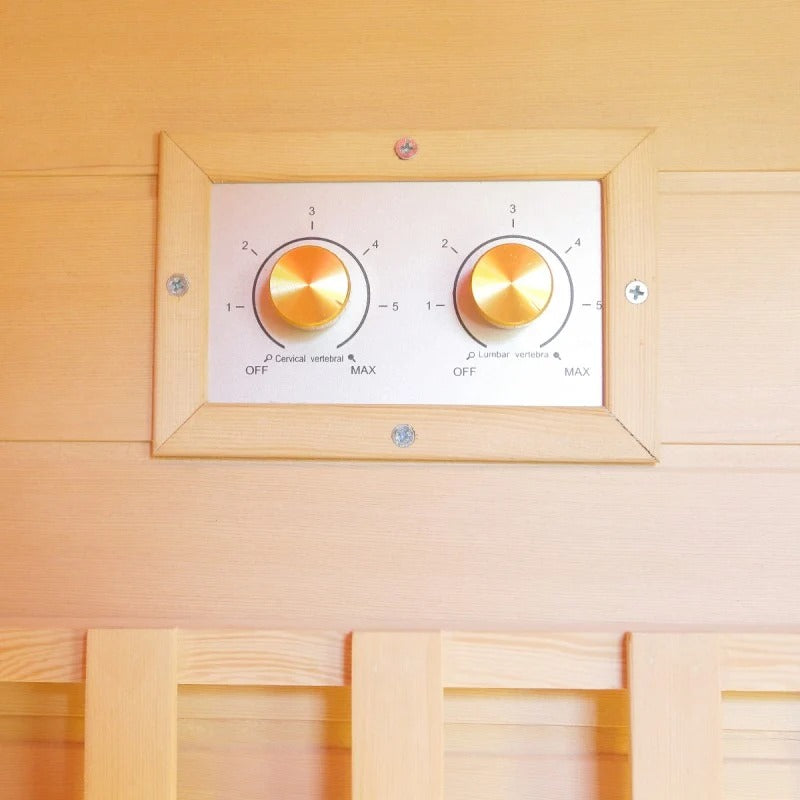 Sauna de infrarrojos con calentadores de carbón y espectro completo Vertical