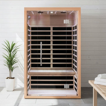 Sauna de infrarrojos con paneles de carbono LUXE 2160W 2 lugares - SNÖ